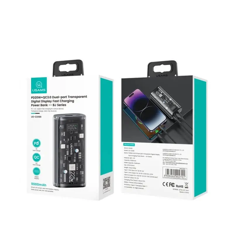 پاوربانک یوسمز مدل cd189-3